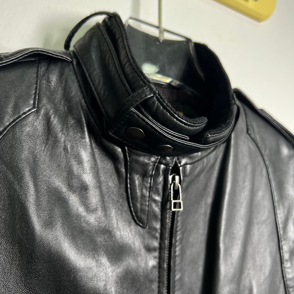 유나이티드 애로우즈 블랙 누빔 양가죽 블루종 자켓  상품이미지6