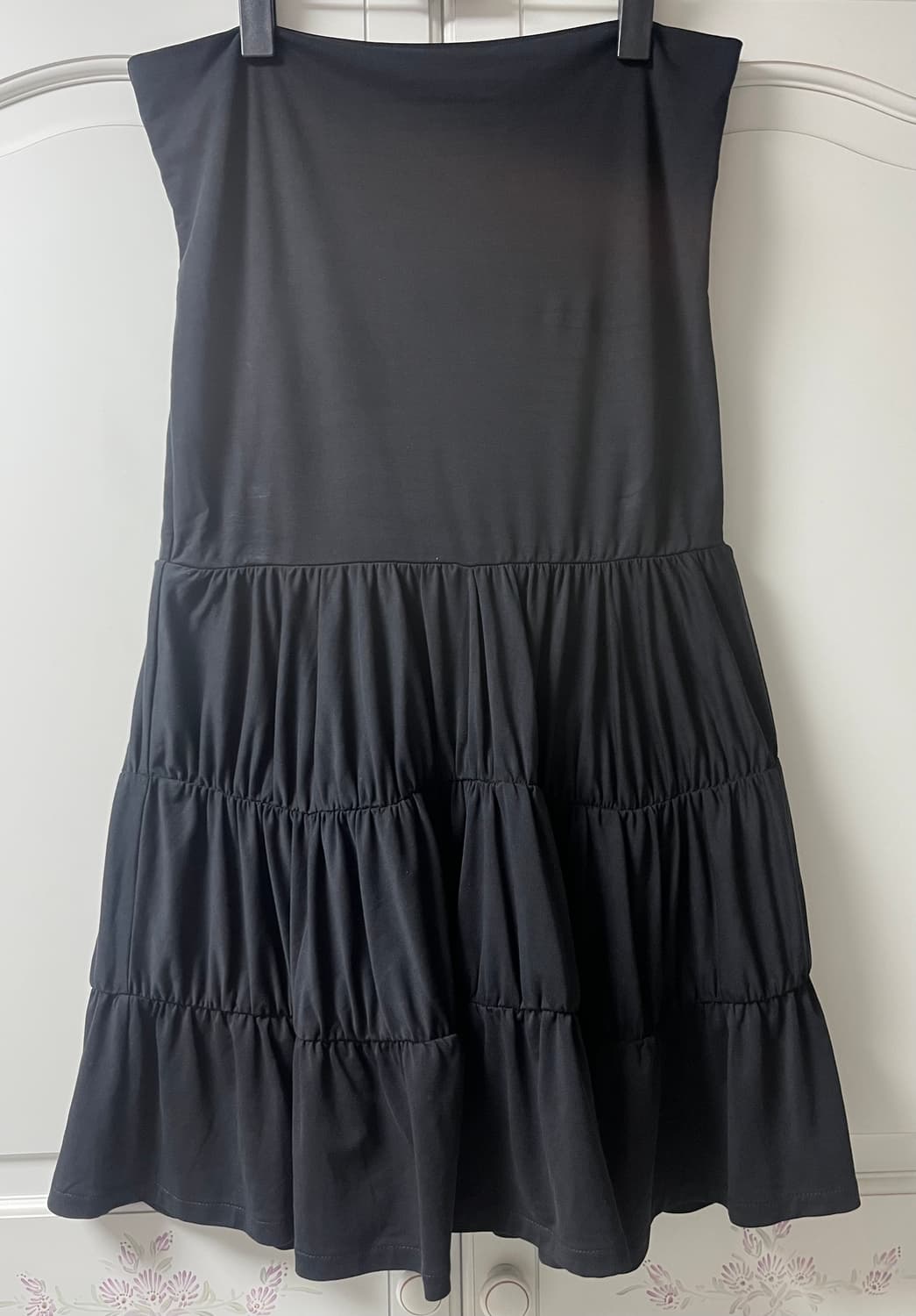 파르티멘토 PWC 저지 셔링 티어드 미디 스커트 상품이미지4