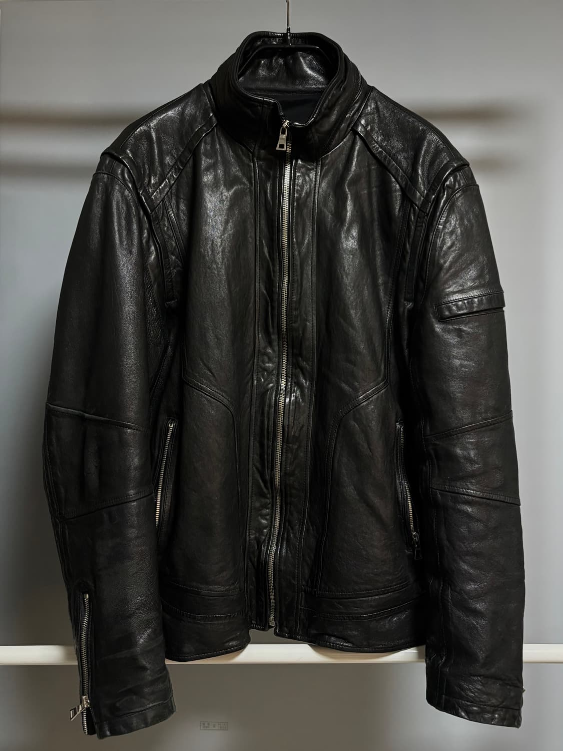 밀리터리 레더 자켓  상품이미지1