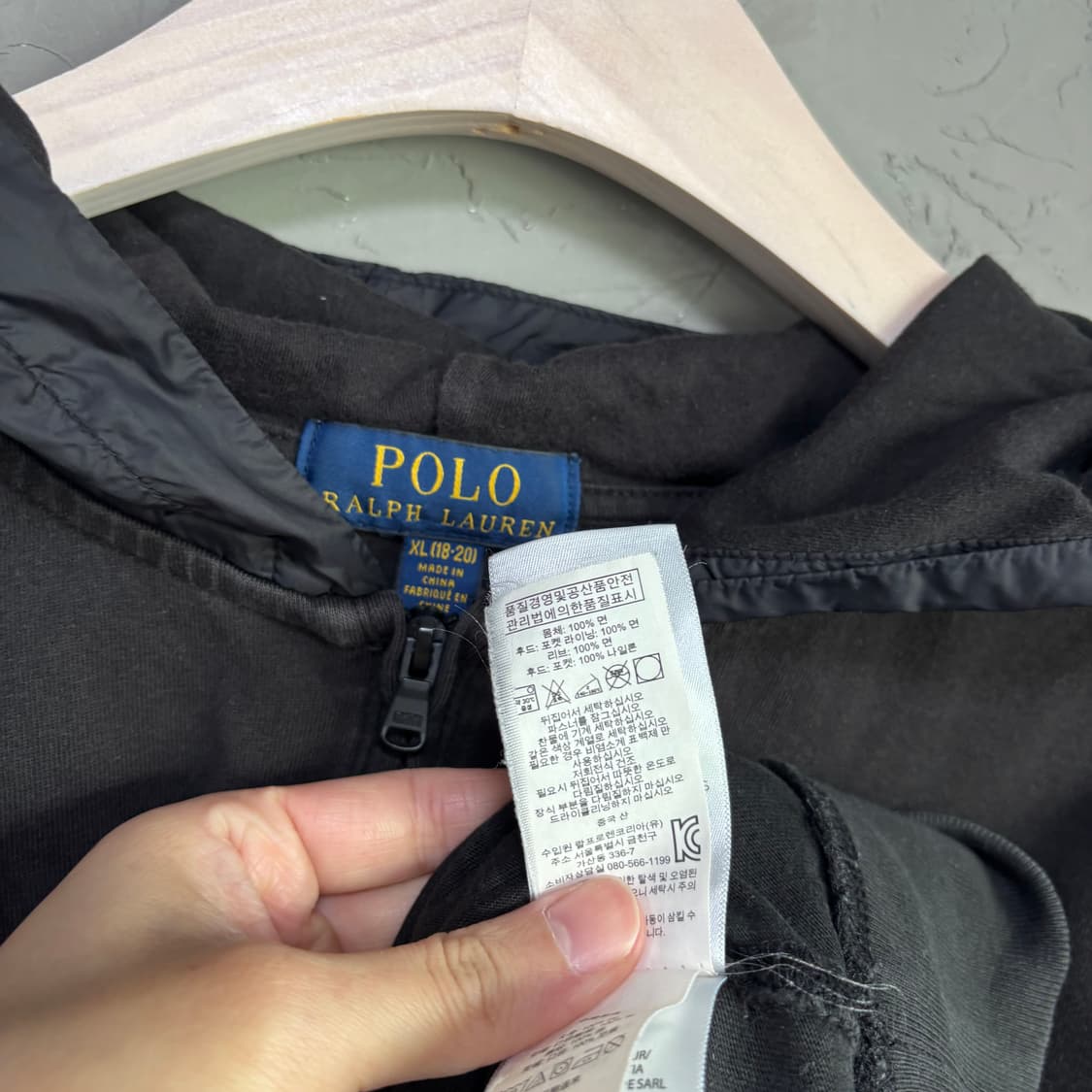 폴로 랄프로렌 NYC 반집업 후드 상품이미지3