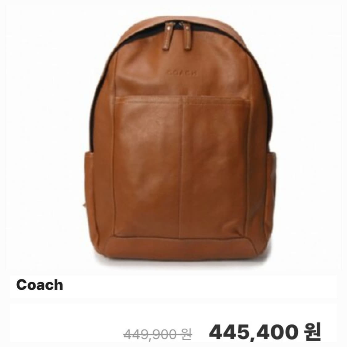 코치 레더 백팩
 상품이미지1