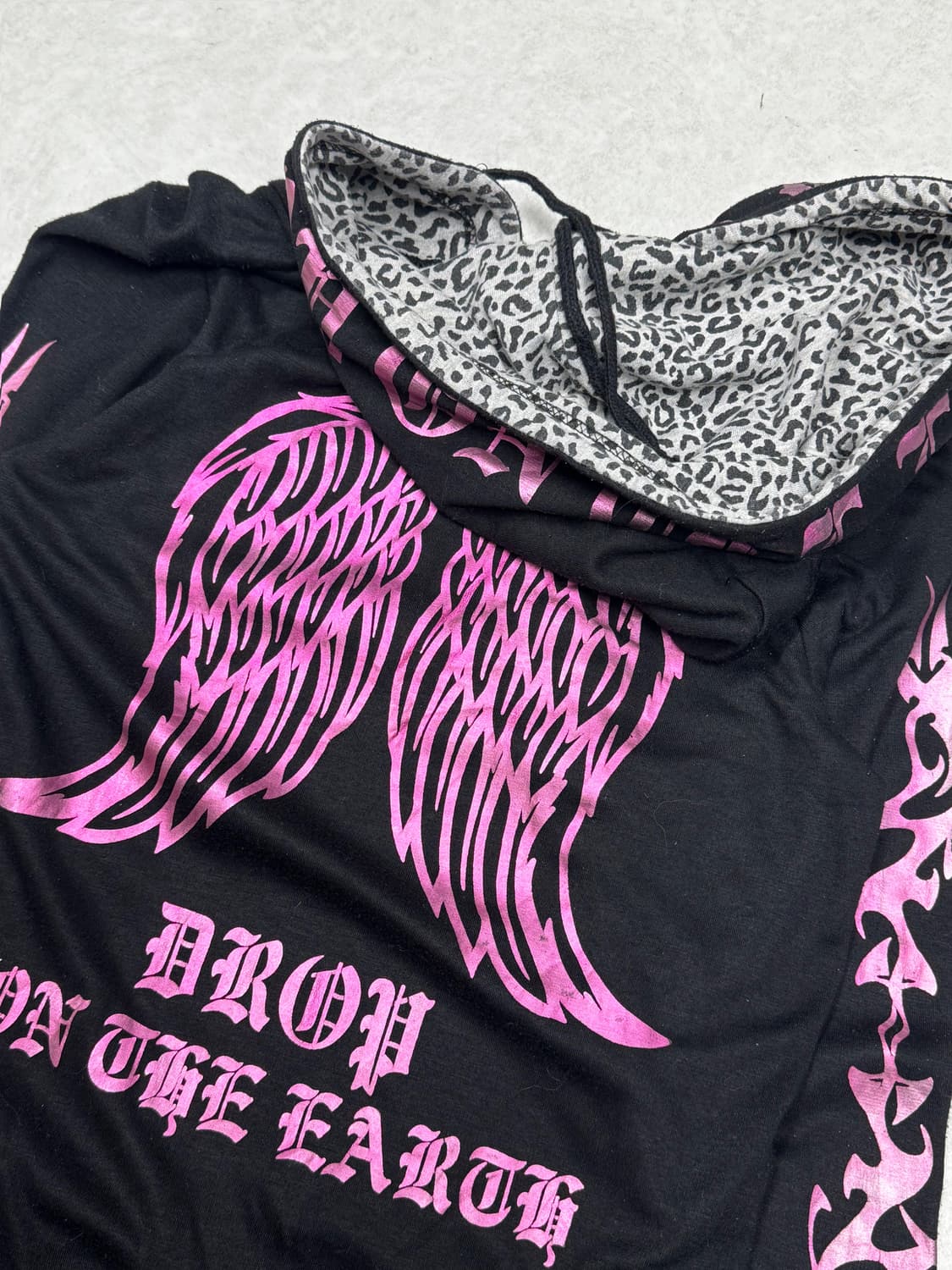 갸루펑크 후드집업 점프수트 숏츠  상품이미지3