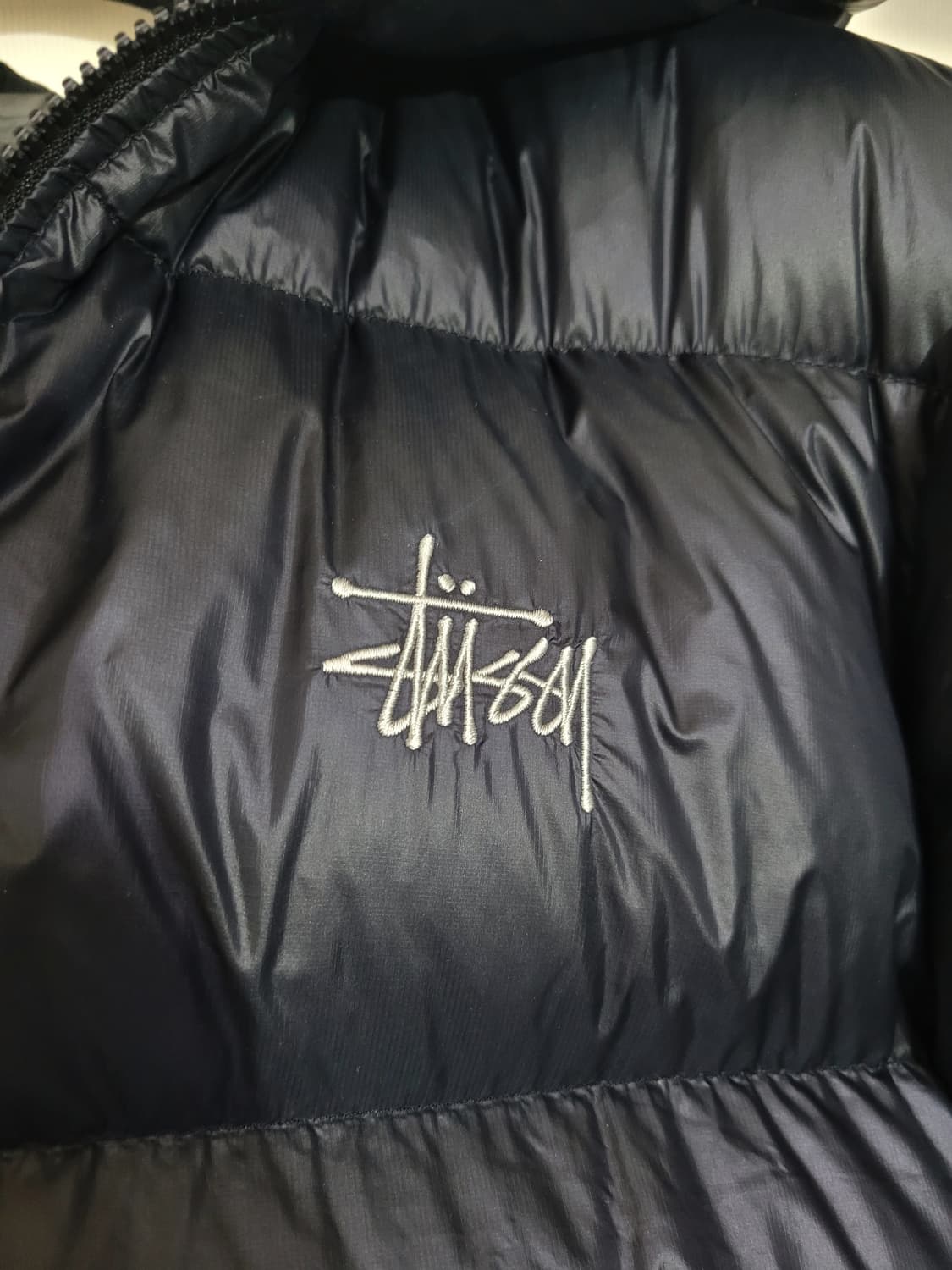 스투시 다운 파카 마이크로 립스탑 팬텀 블랙 M 상품이미지5