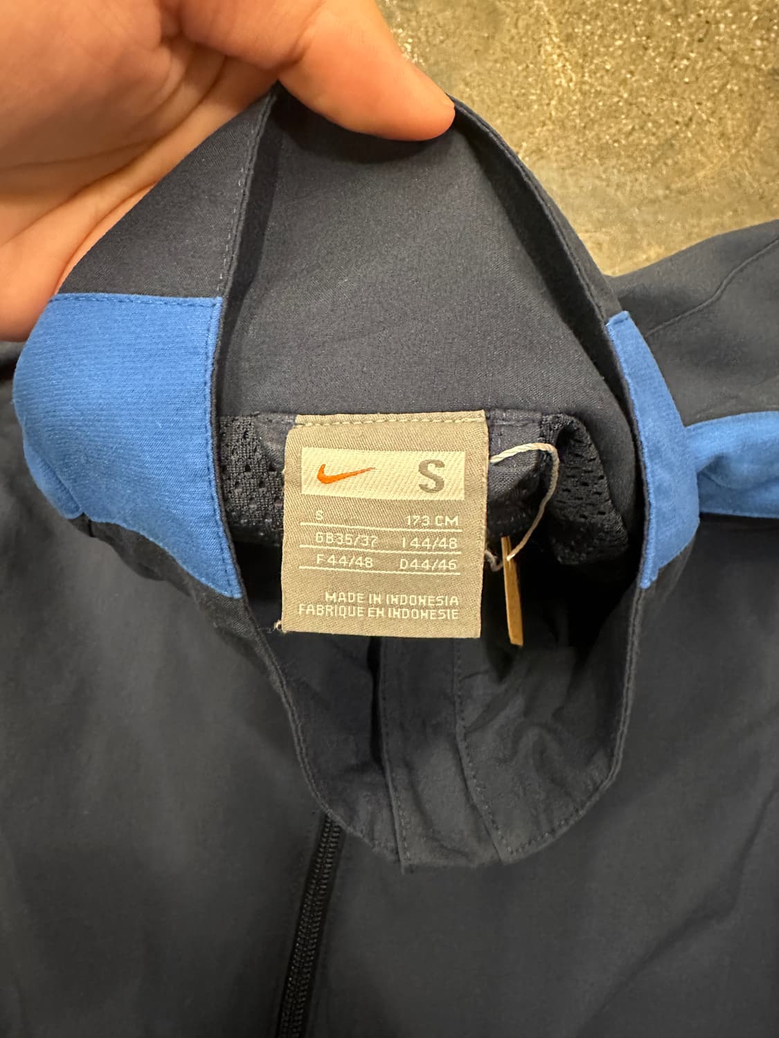 00s 나이키 풋볼 네이비 트랙 자켓 S 상품이미지4