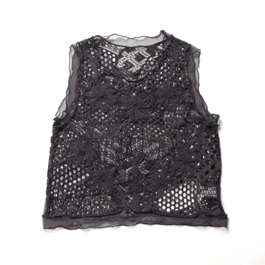 일본 빈티지 JPN Vintage Frill Sleevless

 상품이미지4