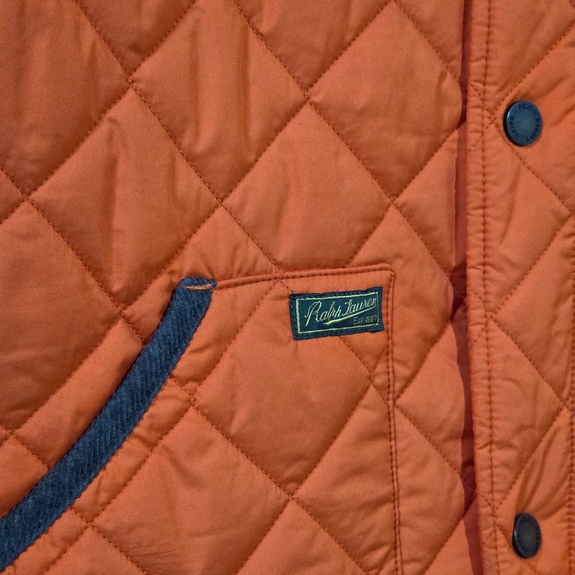 폴로 랄프로렌 오렌지 퀼팅 클래식 경량 자켓 상품이미지3