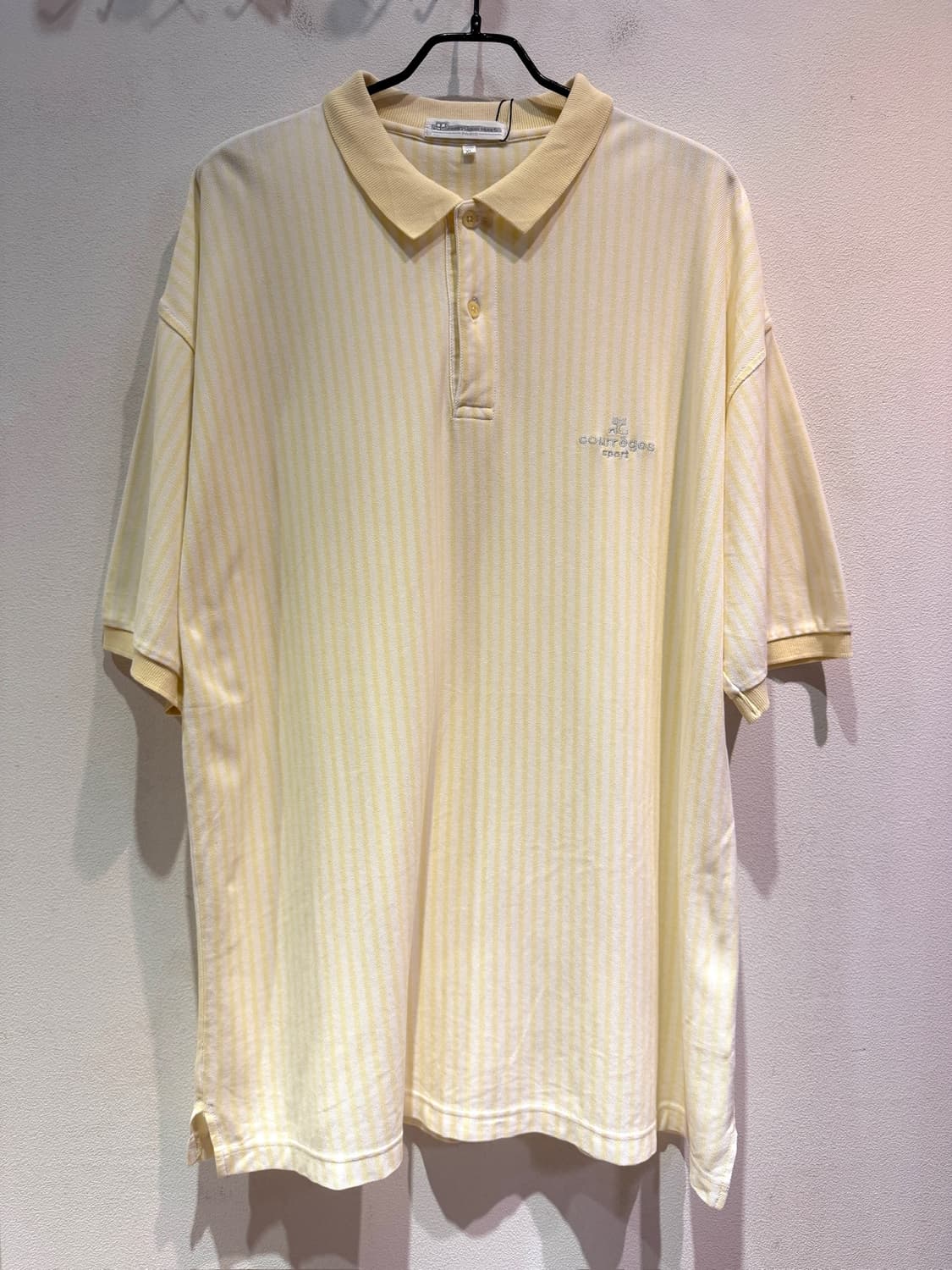 Vintage Courreges Stripe Polo Shirt 상품이미지2