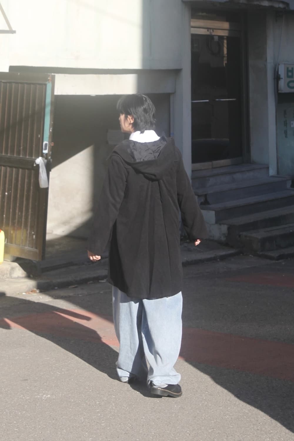 요지야마모토 와이즈 울 후드 코트 상품이미지2