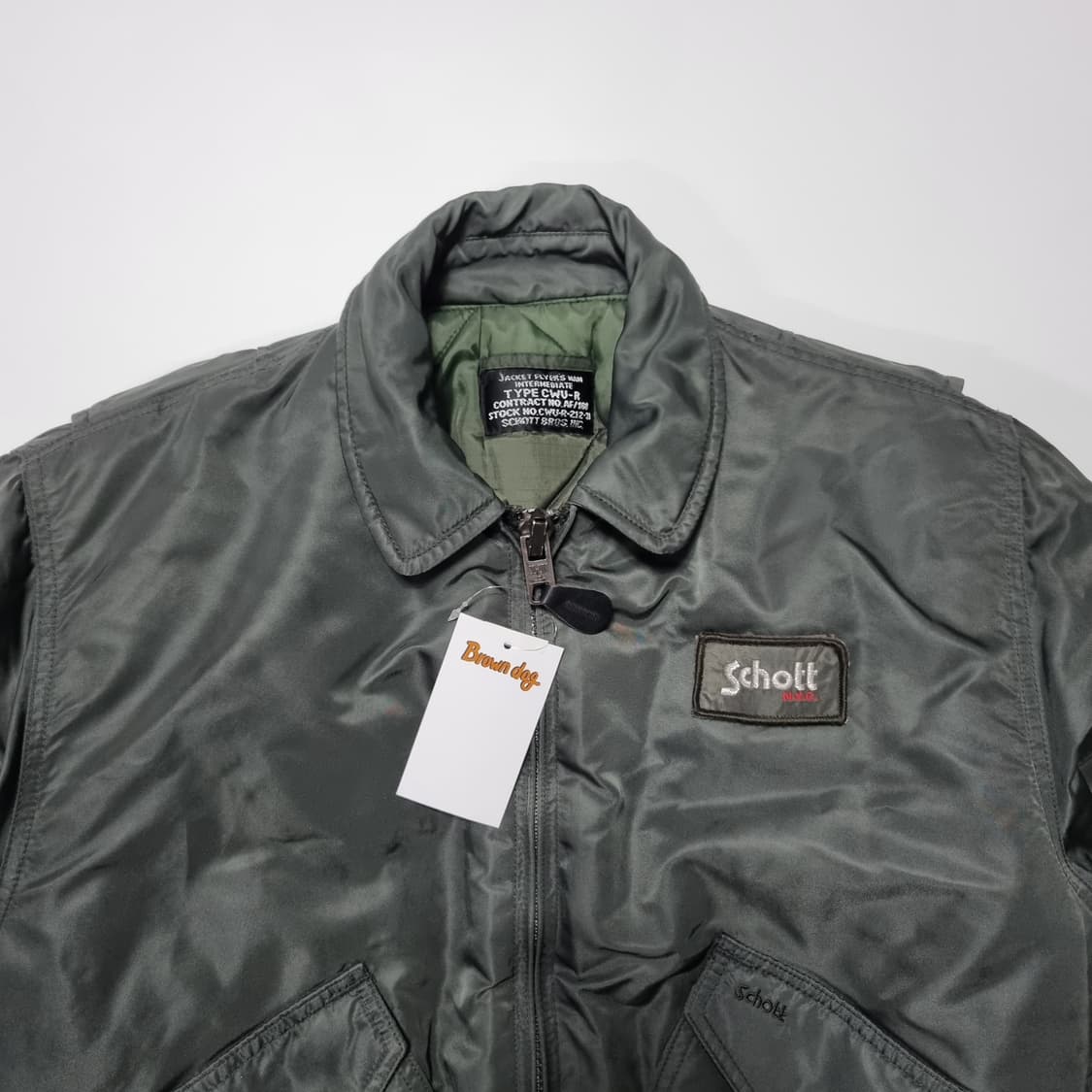 1990s 쇼트 CWU-R 플라이트 자켓  상품이미지4