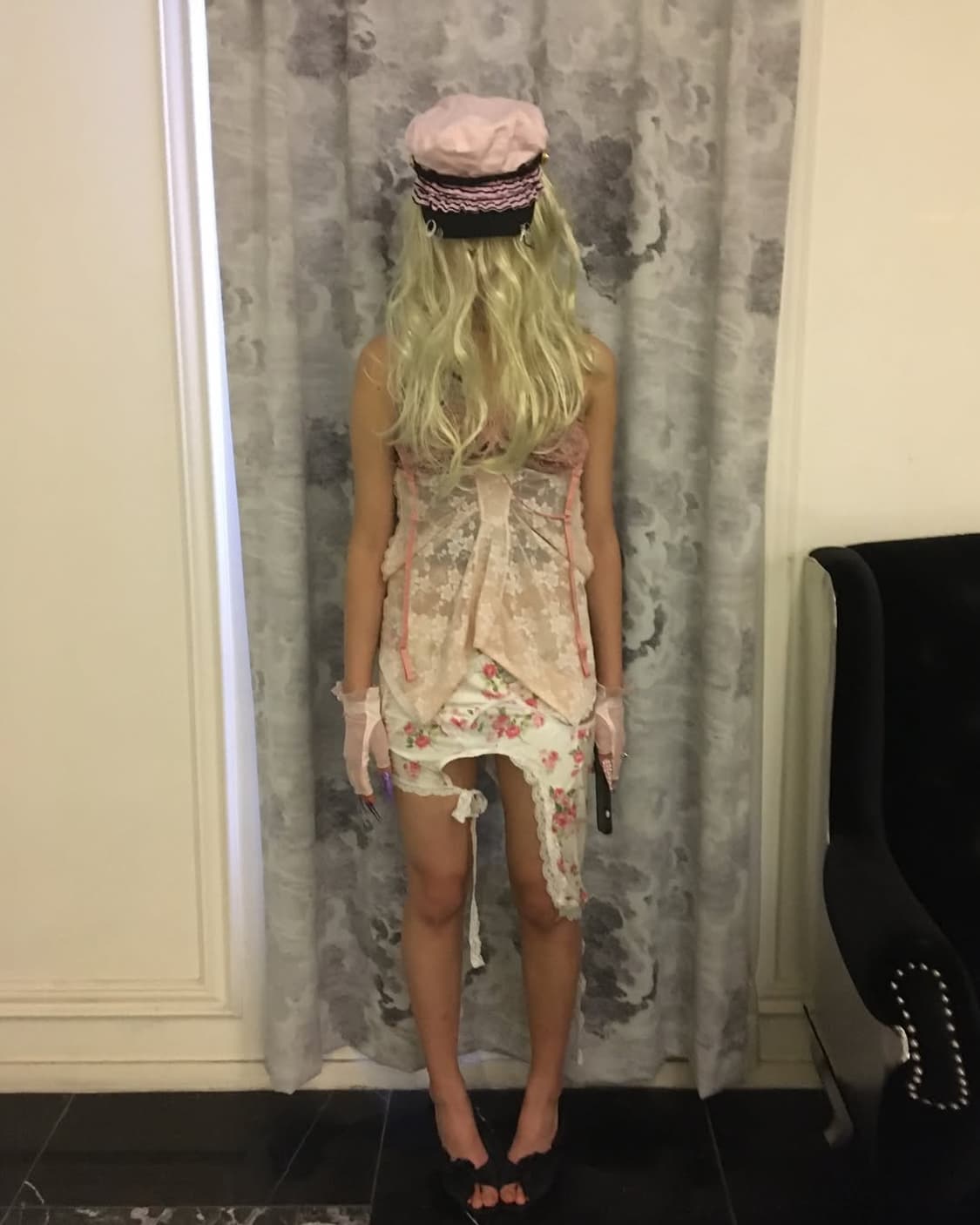 Rose white race skirt 상품이미지10