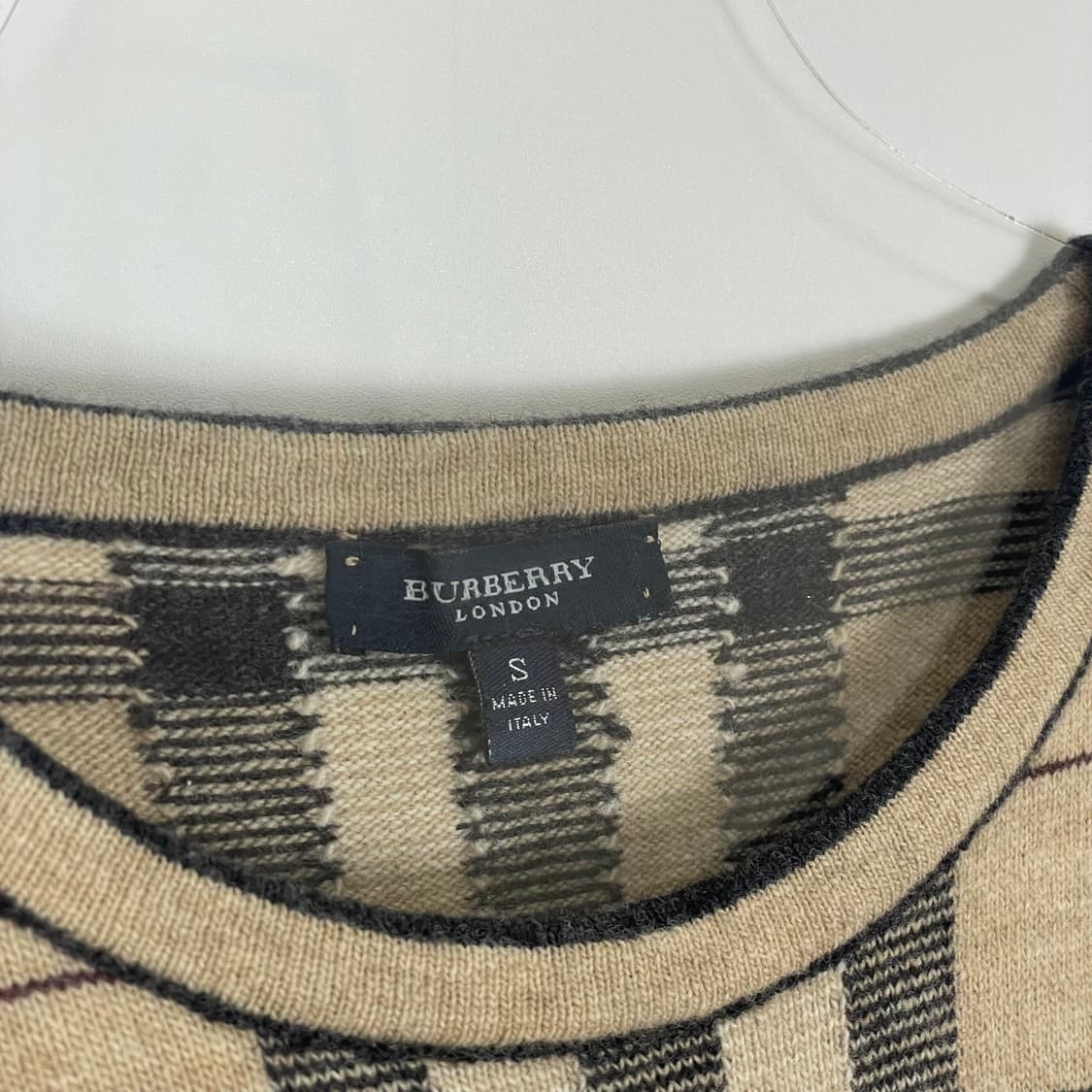 버버리 니트 buberry 체크 티셔츠 상품이미지2