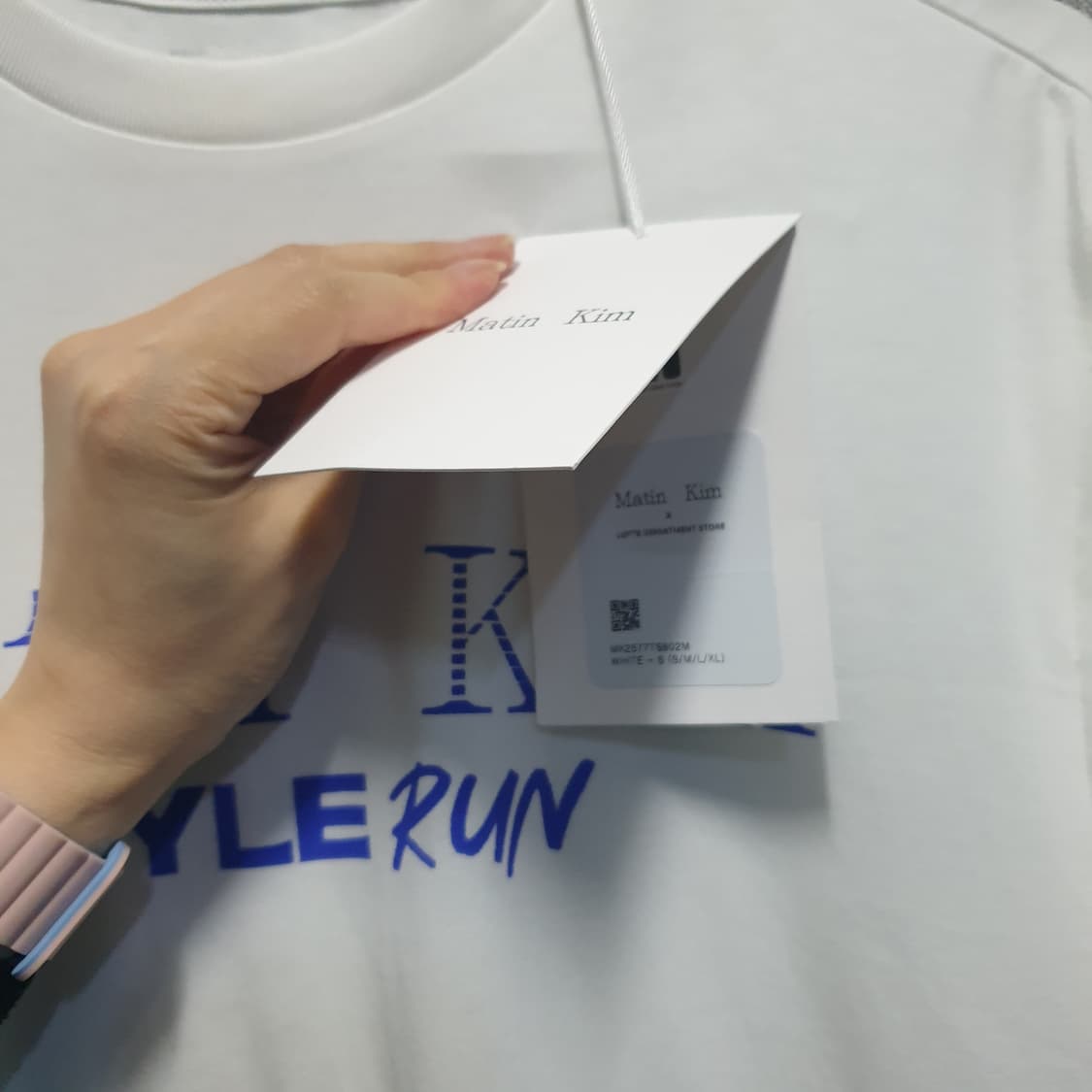 (새상품) 마뗑킴 스타일런 티셔츠 화이트  상품이미지6