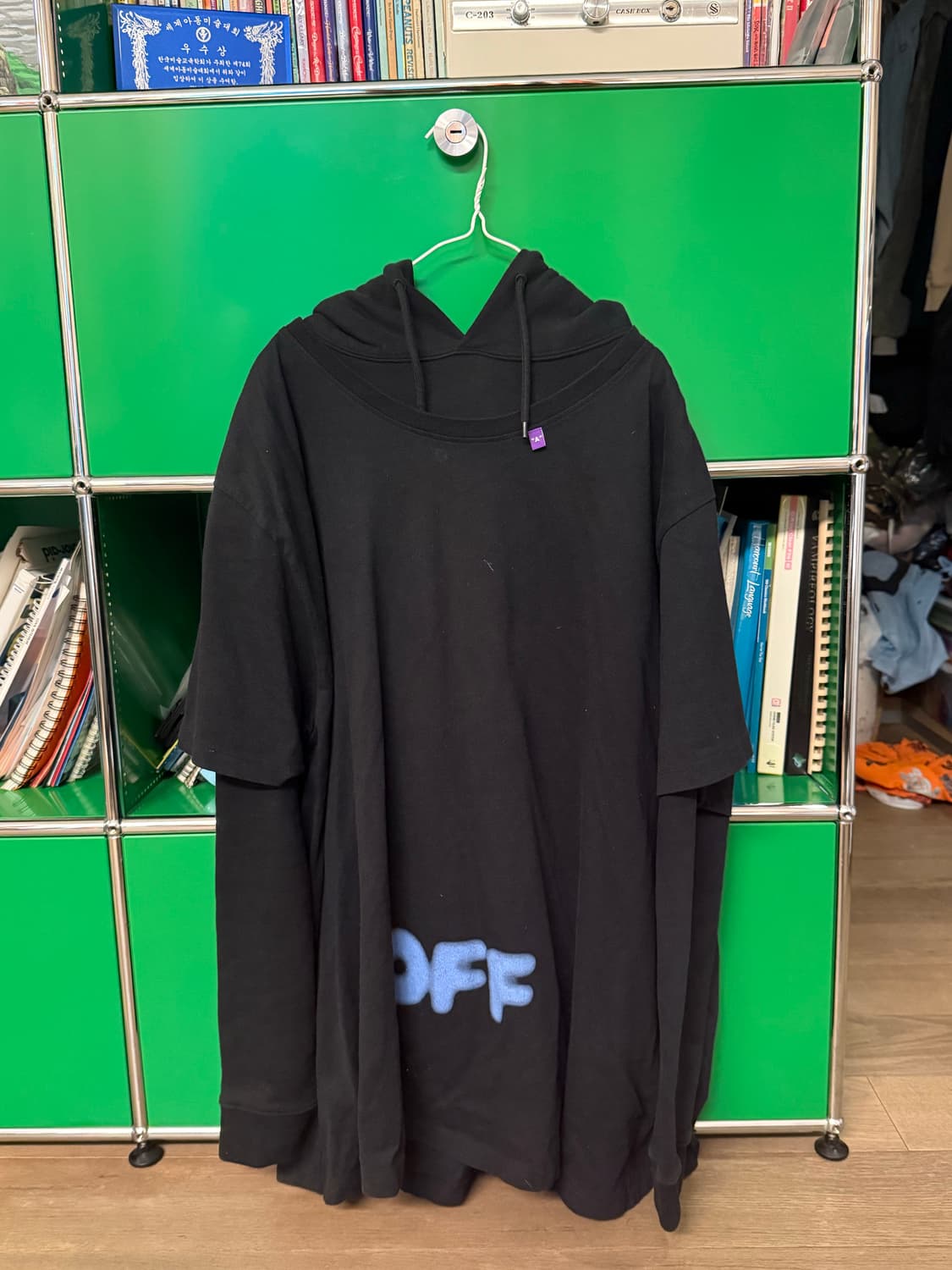 Off white Blurred Print tshirt hoodie 상품이미지1