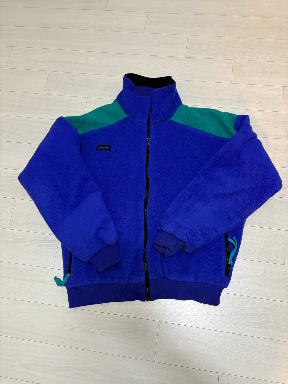 XL)90s~00s 콜럼비아 퍼플 후리스 집업 자켓 상품이미지1