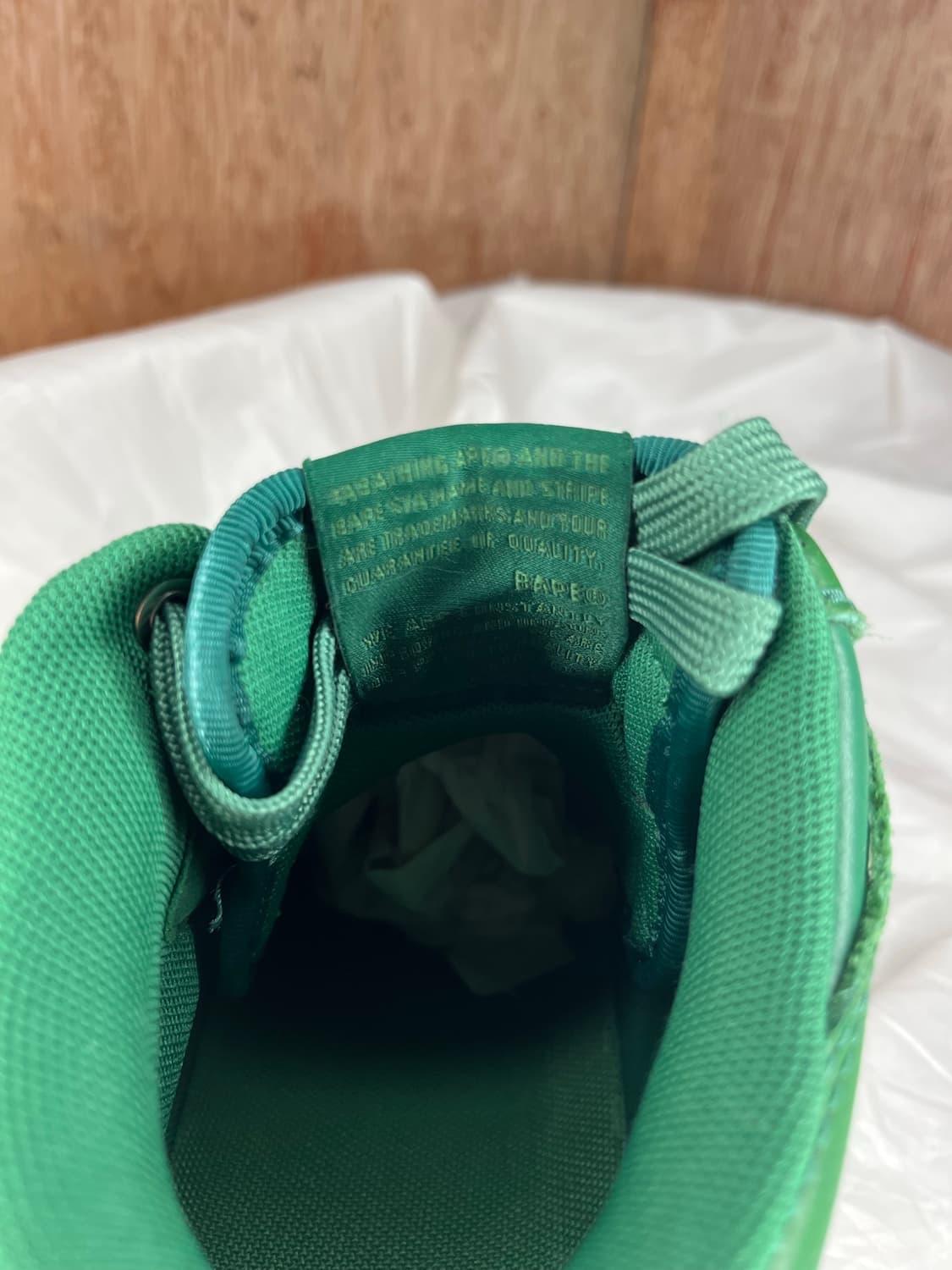 베이프 베이프 스타 미드 벨크로 레더 스니커즈 상품이미지6