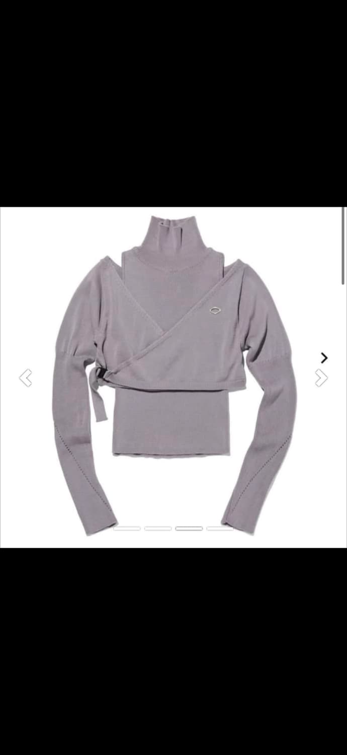 미스치프 오버랩 니트 상품이미지1