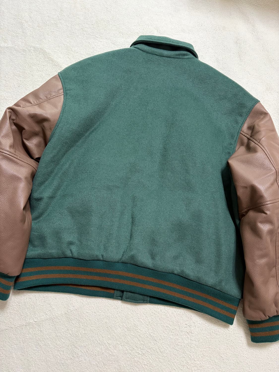 [L] 리바이스 로완 바시티 스타디움 자켓 (그린/브라운) 택채 새상품 상품이미지3