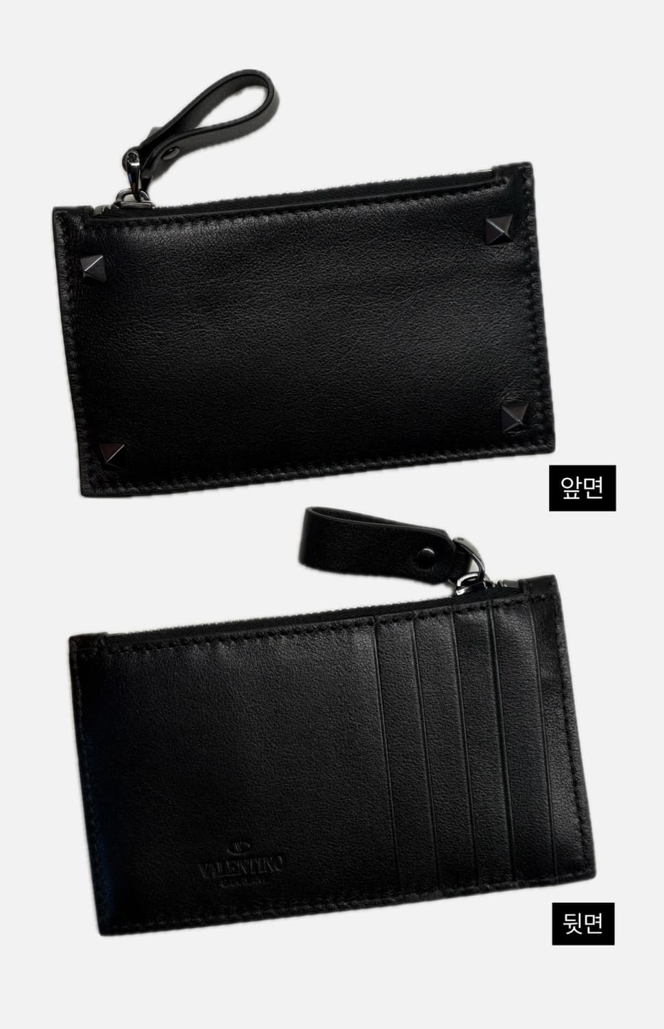 [정품] 발렌티노 락스터드 가죽 카드 지갑 상품이미지1