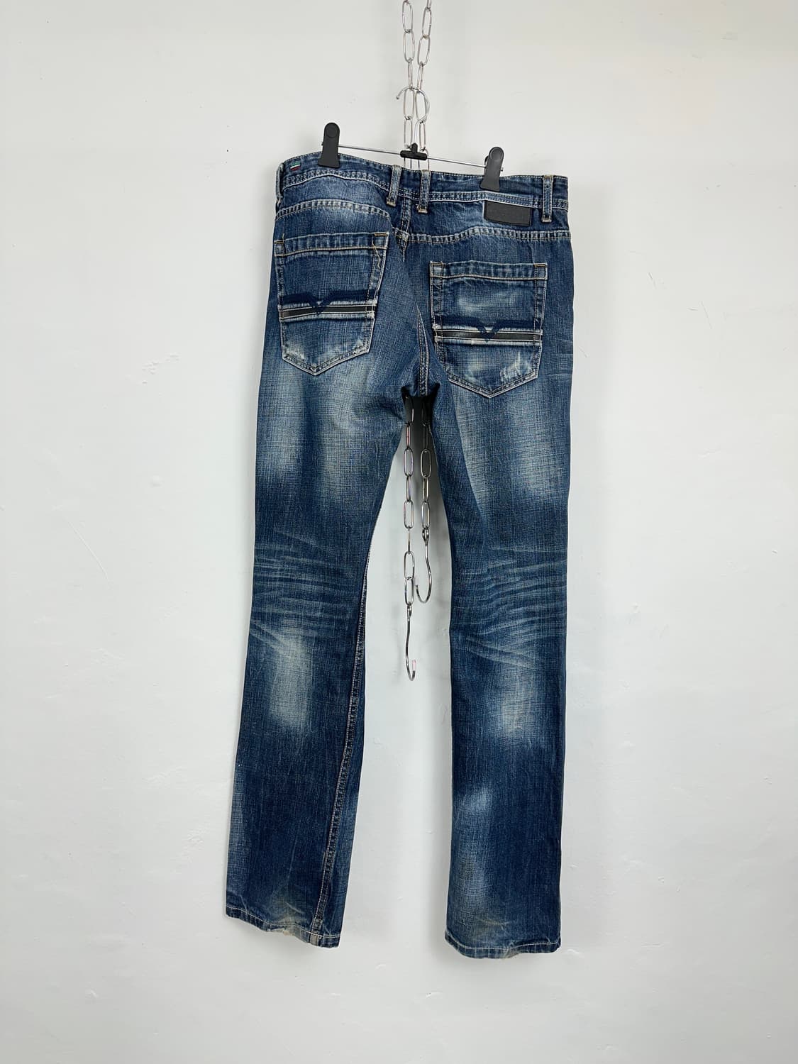 Diesel Leather Tab & Paint Detail Distre 상품이미지8