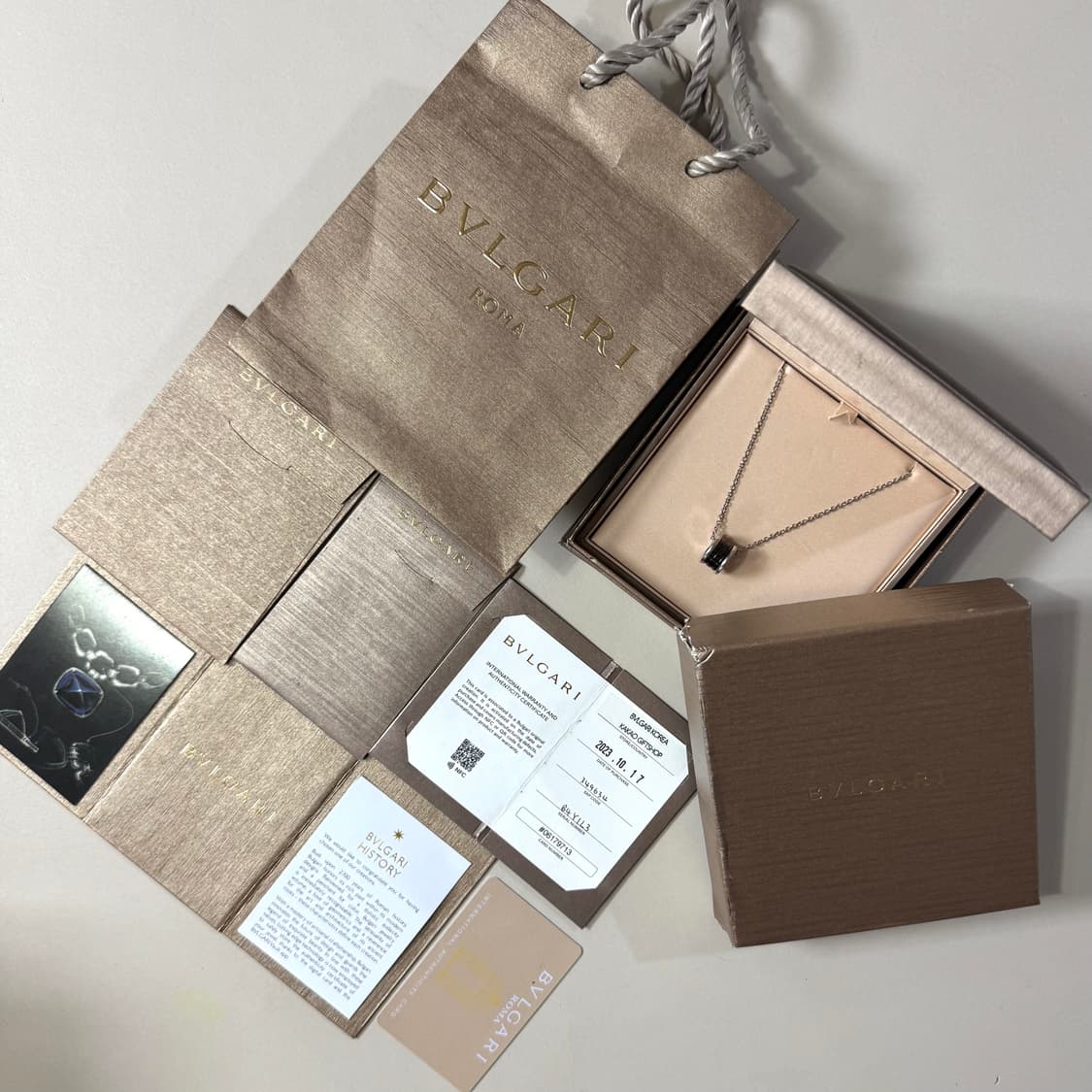 [백화점판/당일출고]불가리 세이브더칠드런 목걸이 상품이미지1