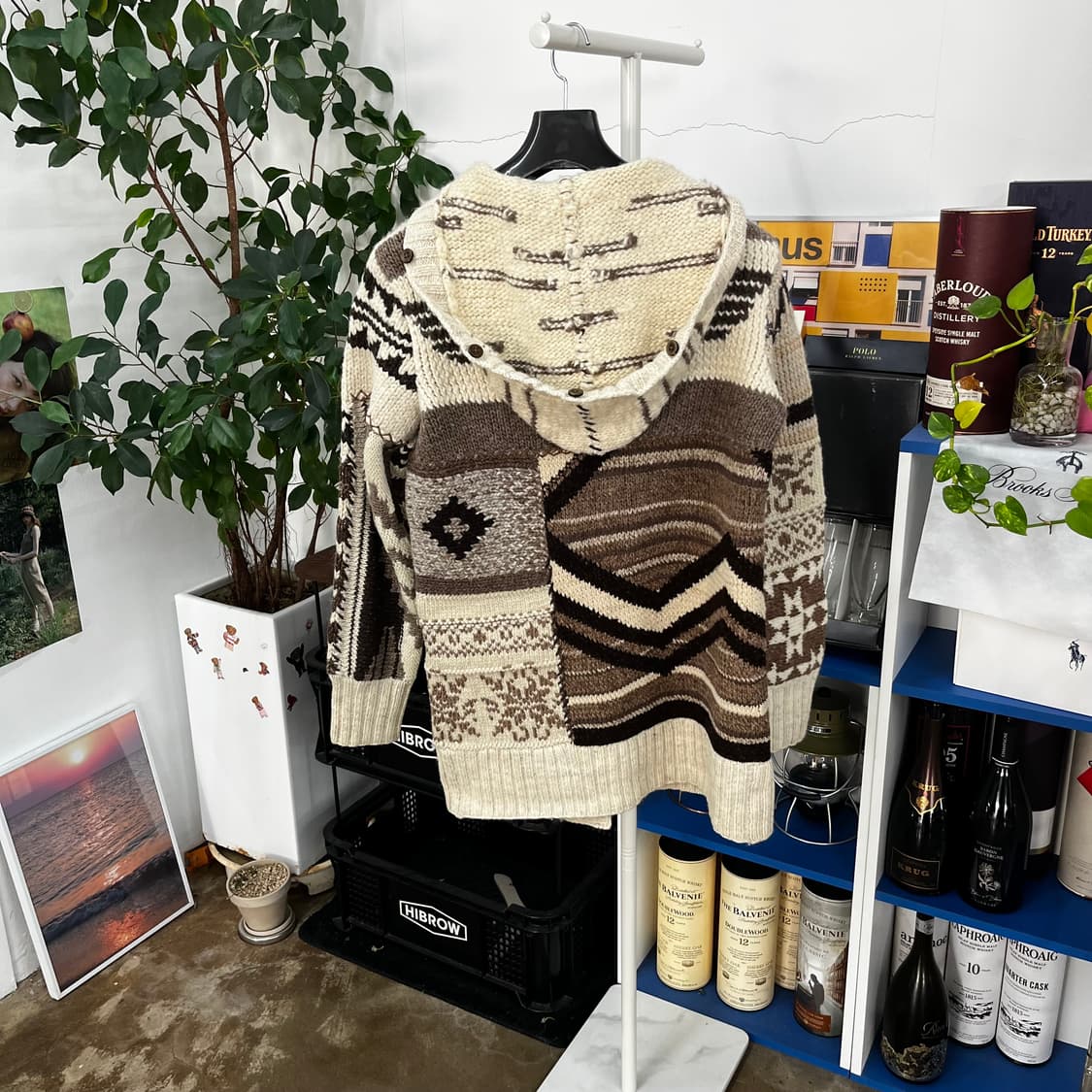 폴로랄프로렌 우먼 패치워크 더플 가디건 S 상품이미지4