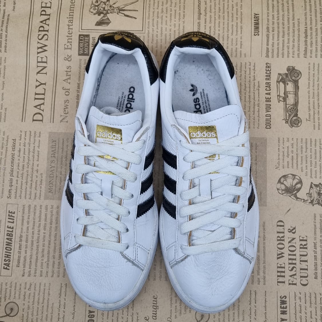 아디다스 캠퍼스 레더 여성스니커즈240 상품이미지2