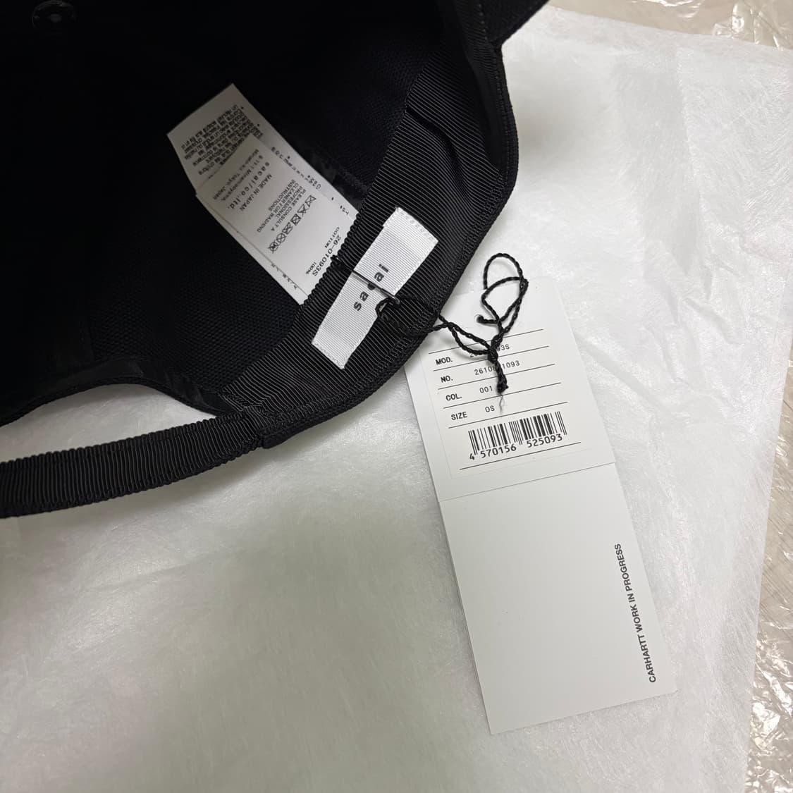 [새상품] 칼하트X사카이 덕 캡 상품이미지4