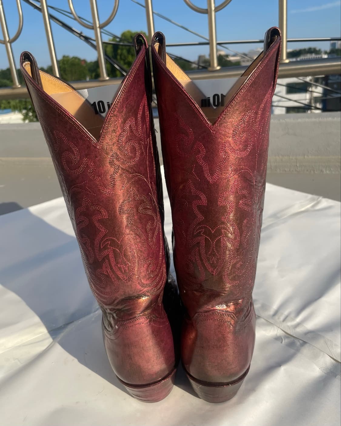 저스틴부츠 Lizard Vamp Cowboy Boots 10D 상품이미지3