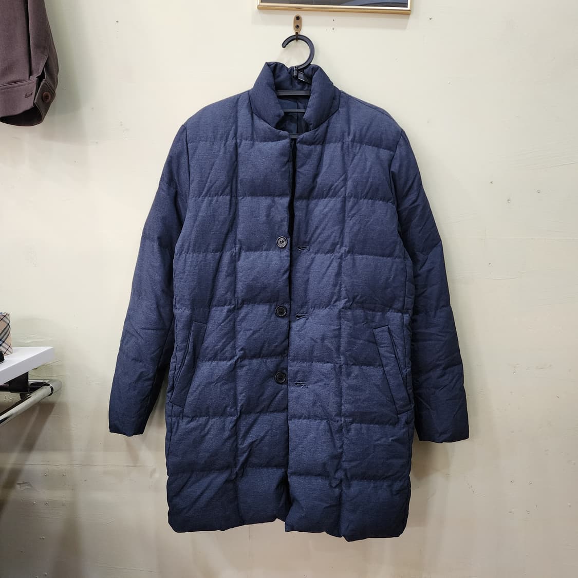 [100] 컨셉츠원 다운 롱 패딩 코트 (네이비) 상품이미지1