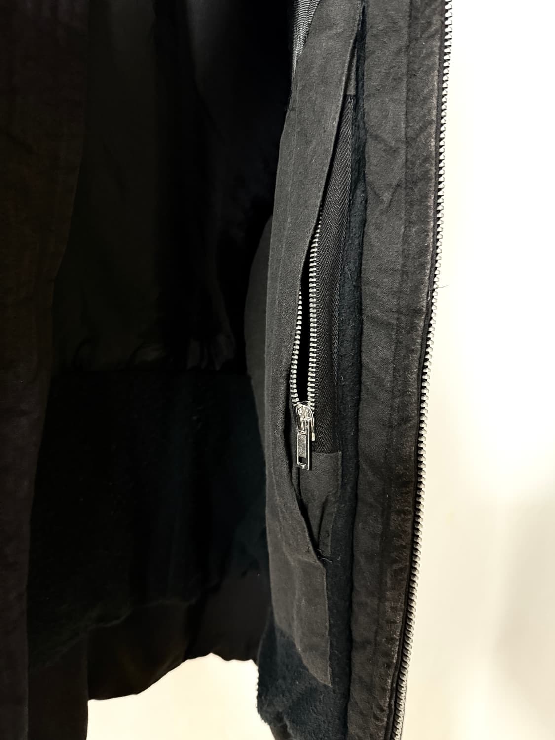 릭오웬스 07 FW 샘플 밀리터리 레더 Mix 봄버 자켓 상품이미지4