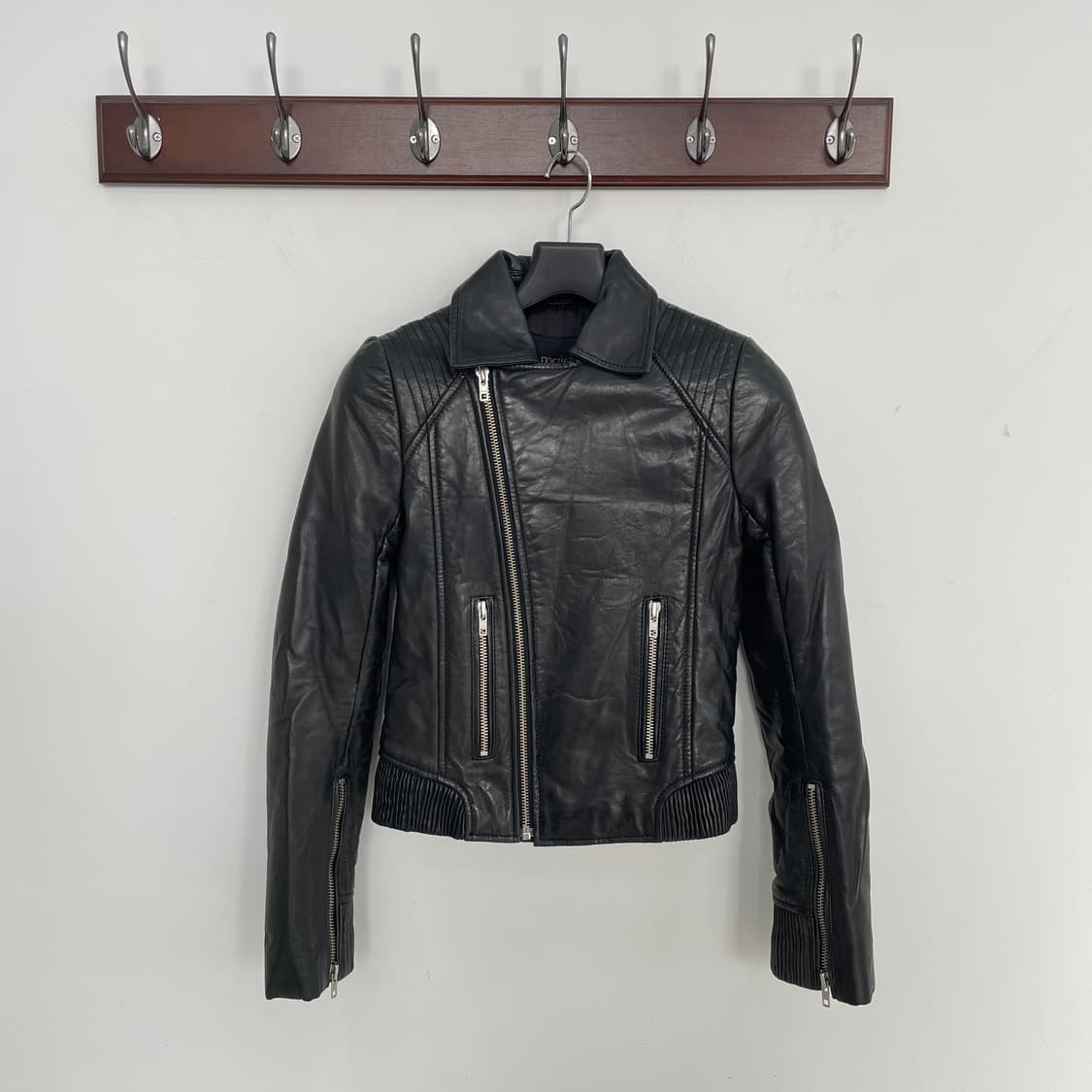y2k 마쥬 라이더 레더 가죽 자켓 상품이미지1