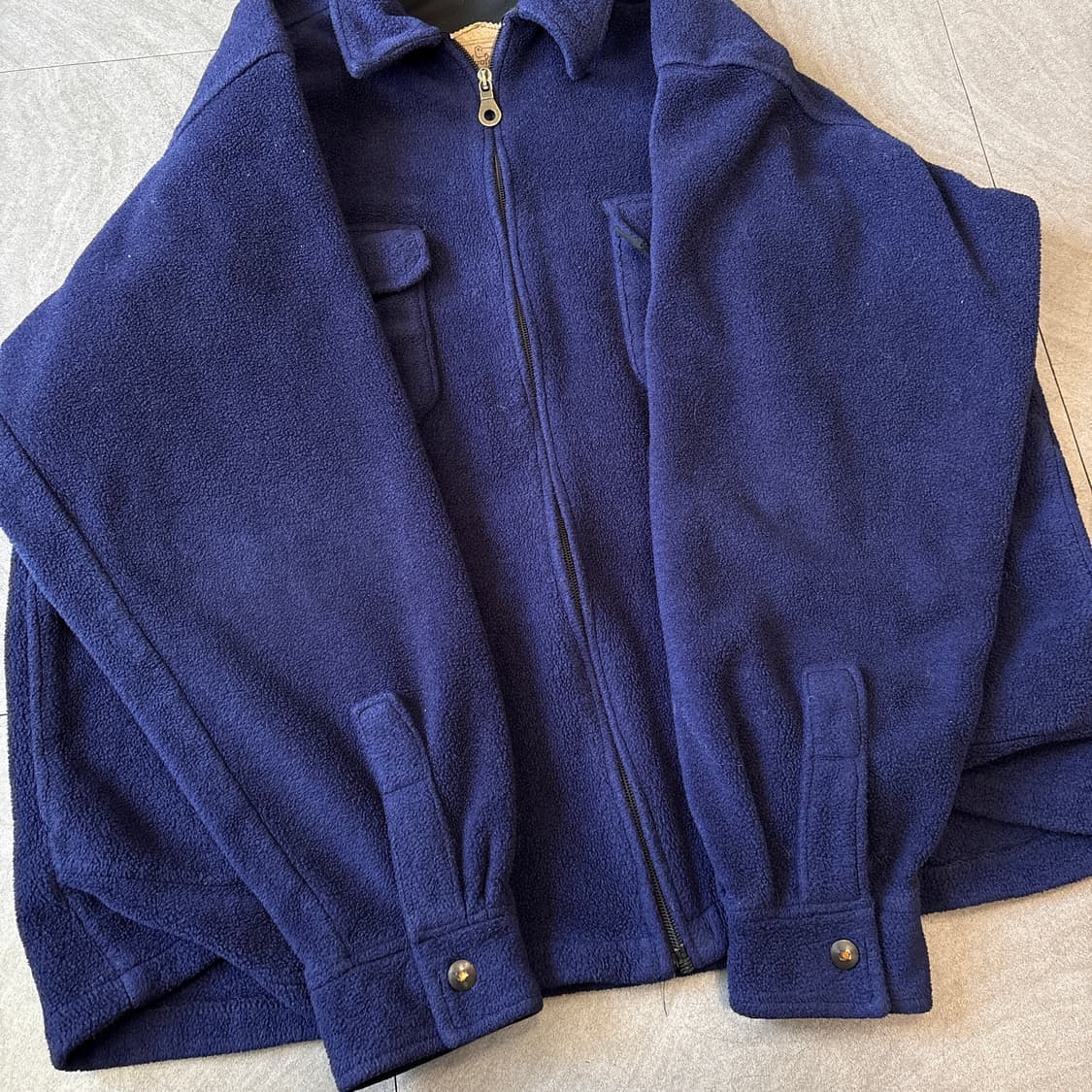 90년대 울리치 미국 생산 네이비 플리스 자켓 상품이미지9