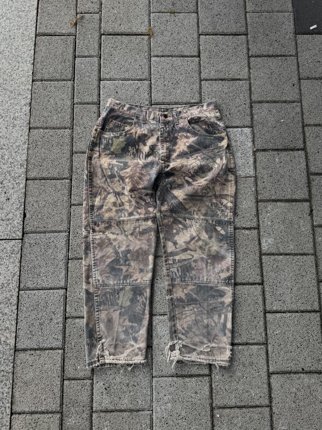 [36x30] Wrangler 리얼트리 카모 더블니 팬츠 상품이미지1