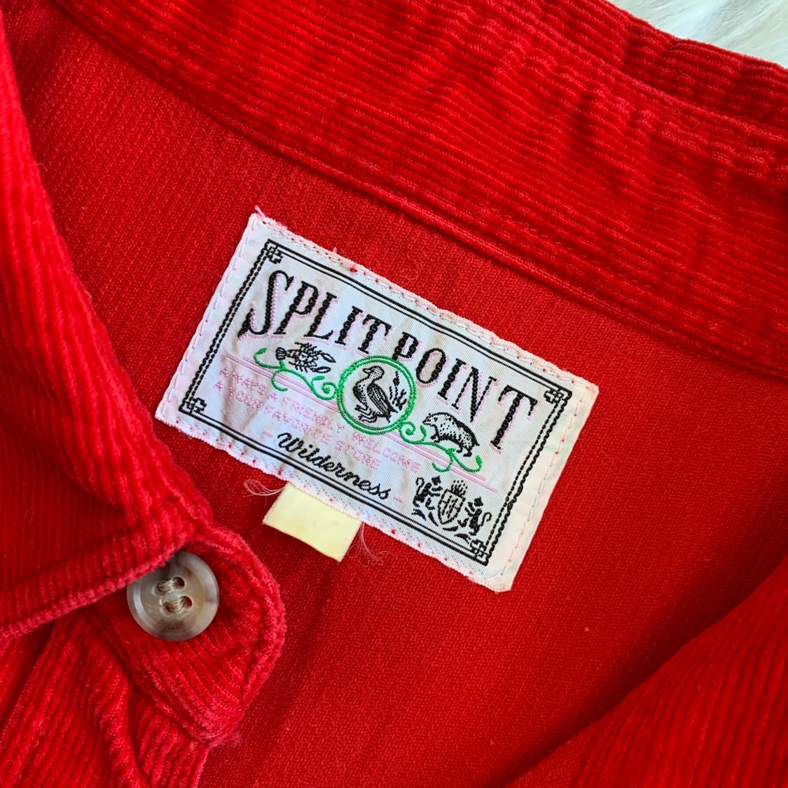 일본 빈티지 SPLIT POINT 레드 코듀로이 셔츠 1770 상품이미지4