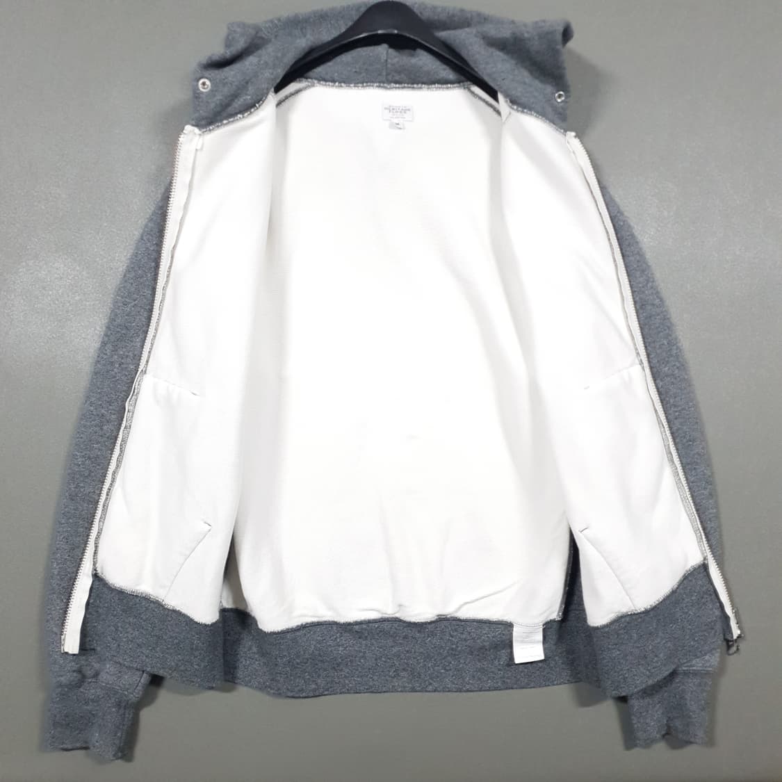 M (95) 헤리티지플로스 초판 후드집업 자켓 그레이 상품이미지8