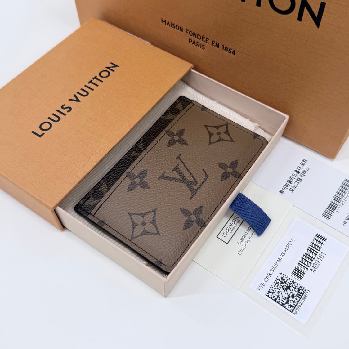 [S+급/OS] 루이비통 모노그램 리버스 여성 카드지갑 상품이미지1