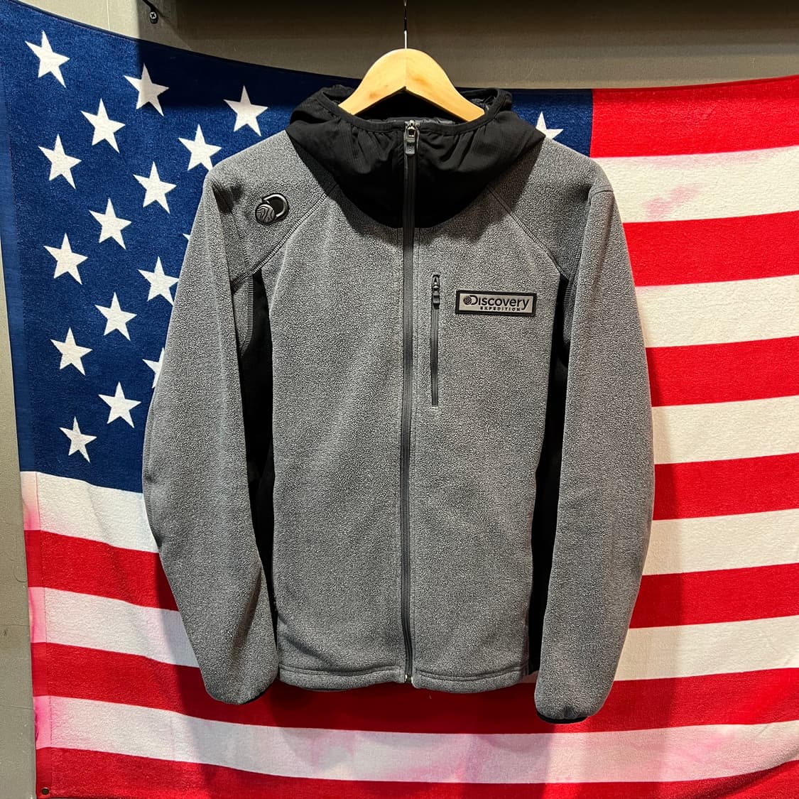 디스커버리 플리스 후드 집업 상품이미지1