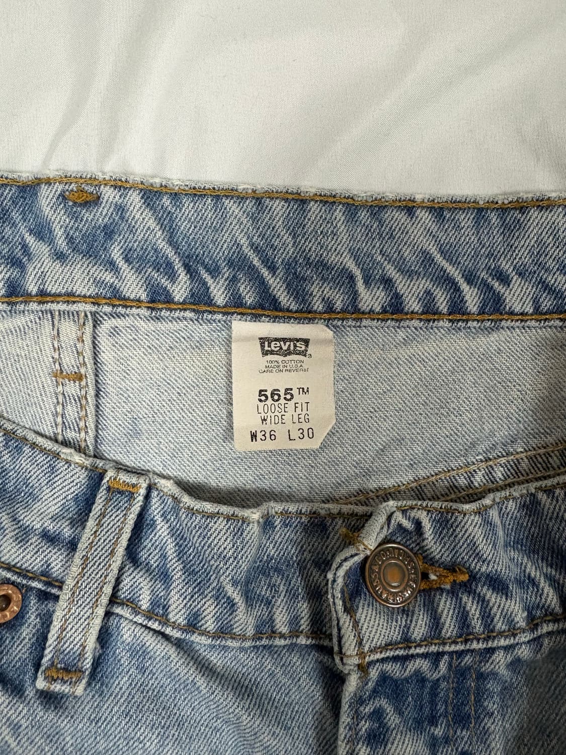 (36x30) 90s 리바이스 565 made in usa 상품이미지9