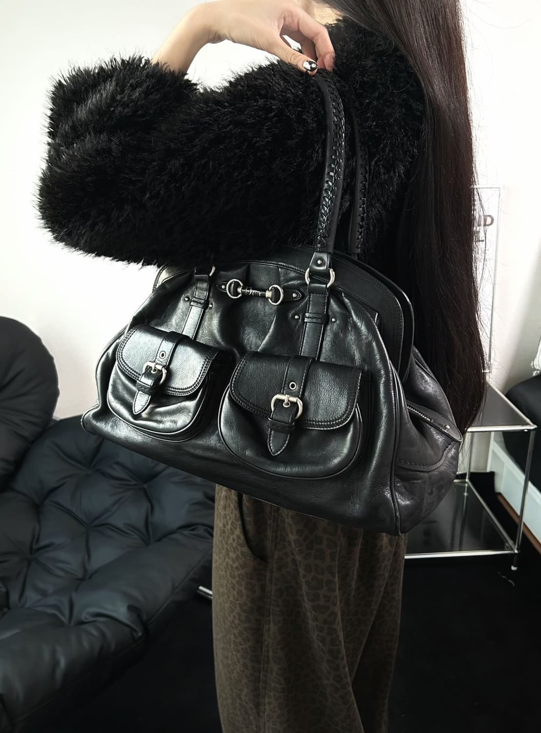 디올 마이 디올 레더 투포켓 토트백 상품이미지3