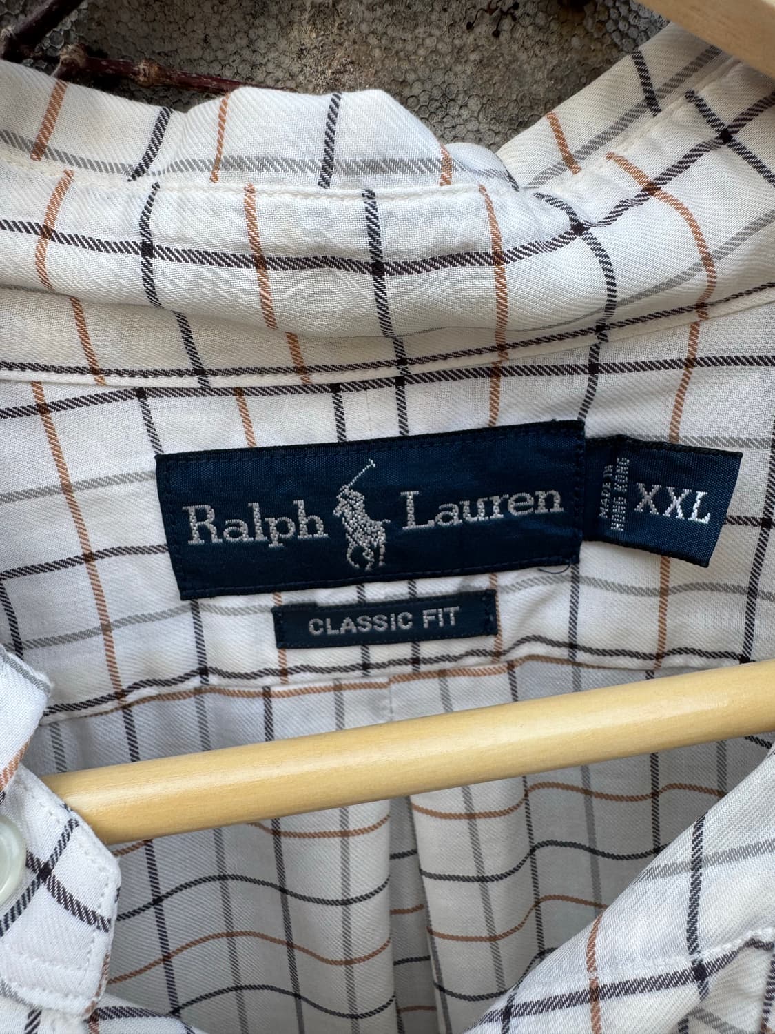 90s 폴로 랄프로렌 빈티지 클래식핏 체크 셔츠 105 상품이미지4