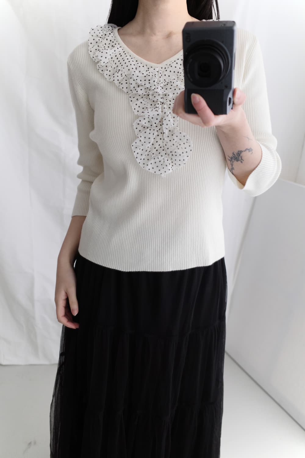 dot frill knit 상품이미지6