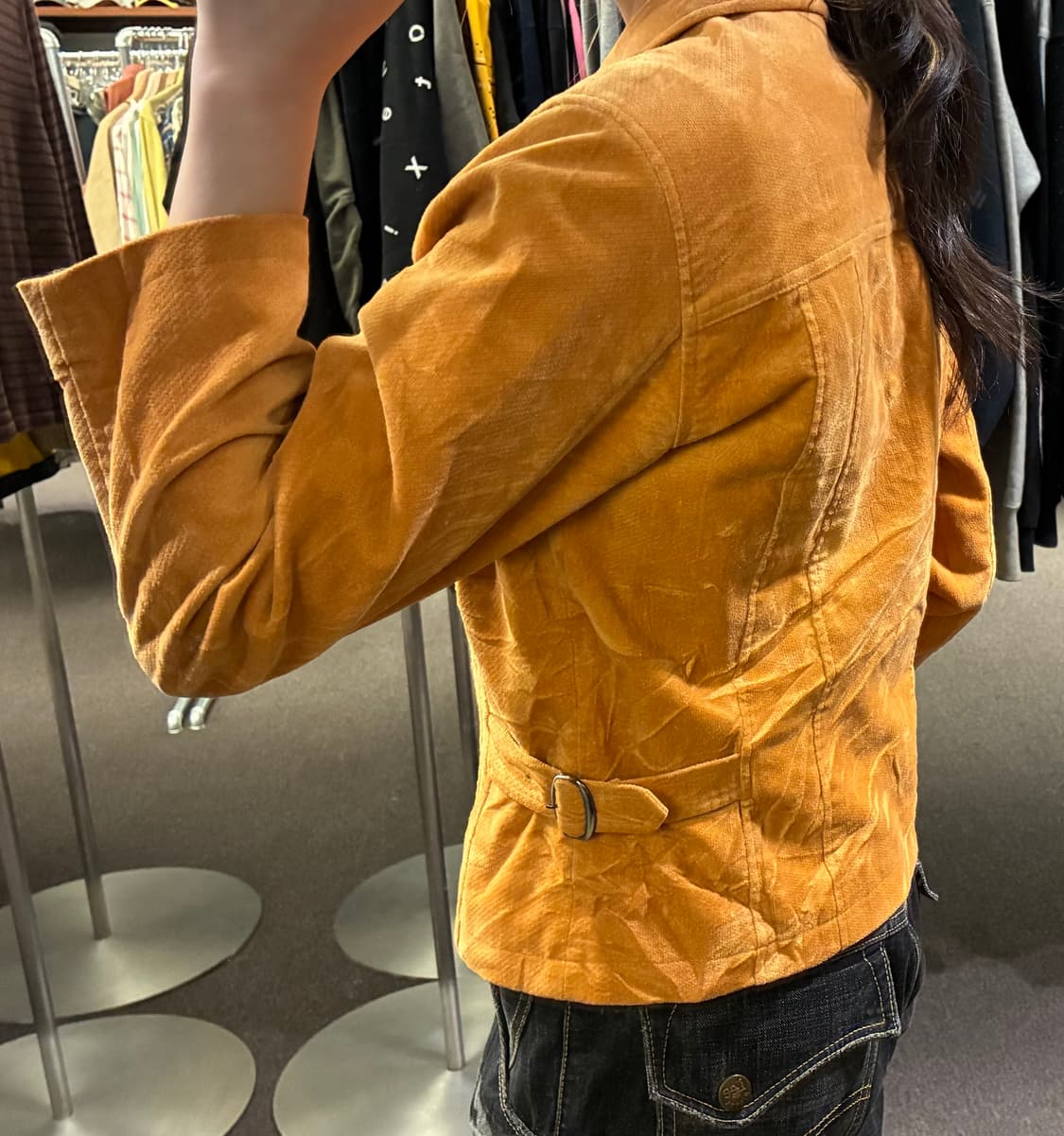 4)Japanese vintage 카멜 스웨이드 자켓 상품이미지2