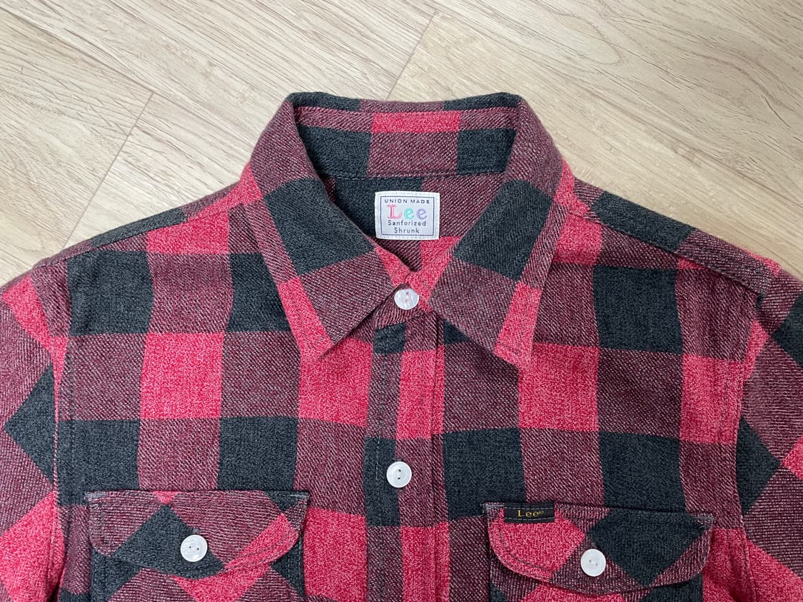 55) Lee 재팬 여성 체크 플란넬 워크셔츠(RRL&리바이스&폴로) 상품이미지3