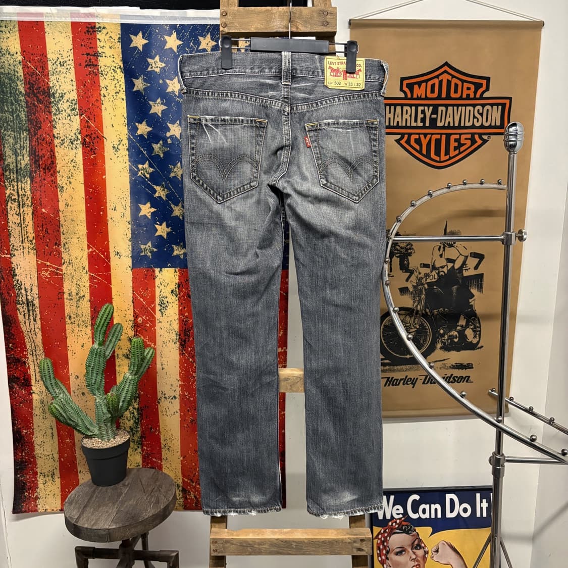 00s 리바이스 502 아카이브 유즈드페이드 로우라이즈 데님팬츠 N391 상품이미지2