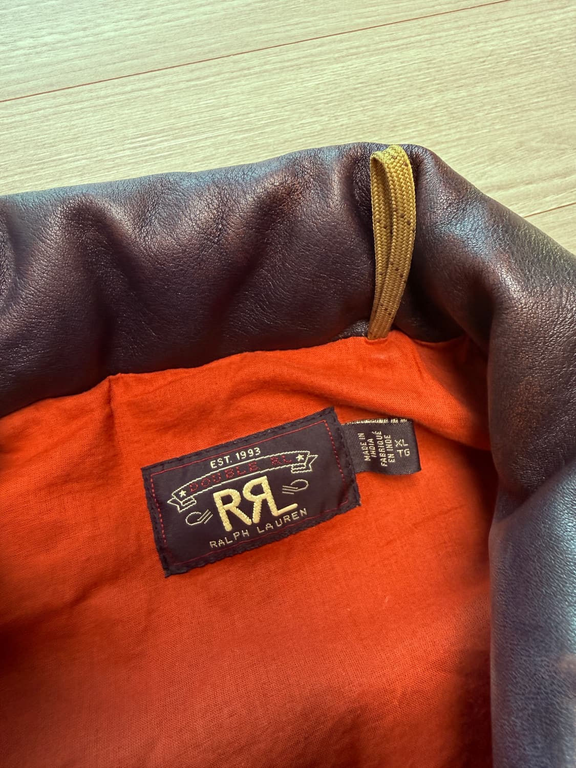 rrl 더블알엘 소가죽 퀄팅 베스트 xl 초레어템 상품이미지2