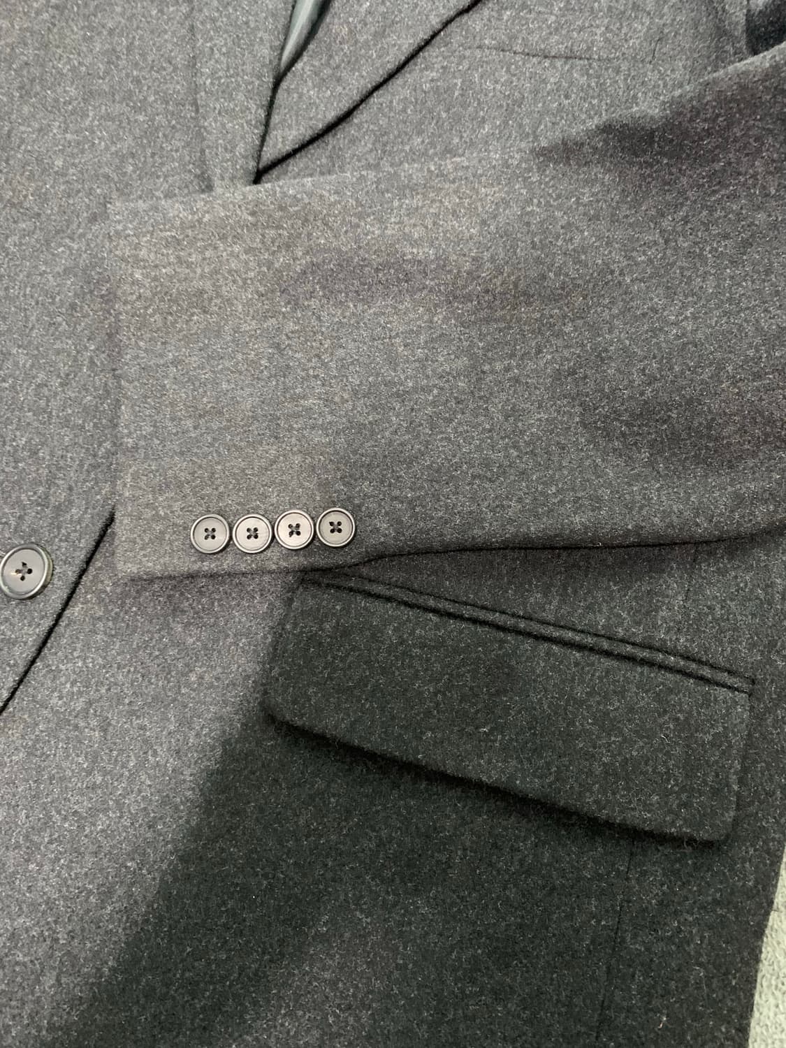 무탠다드 울 플란넬 오버사이즈 블레이저 L 상품이미지6