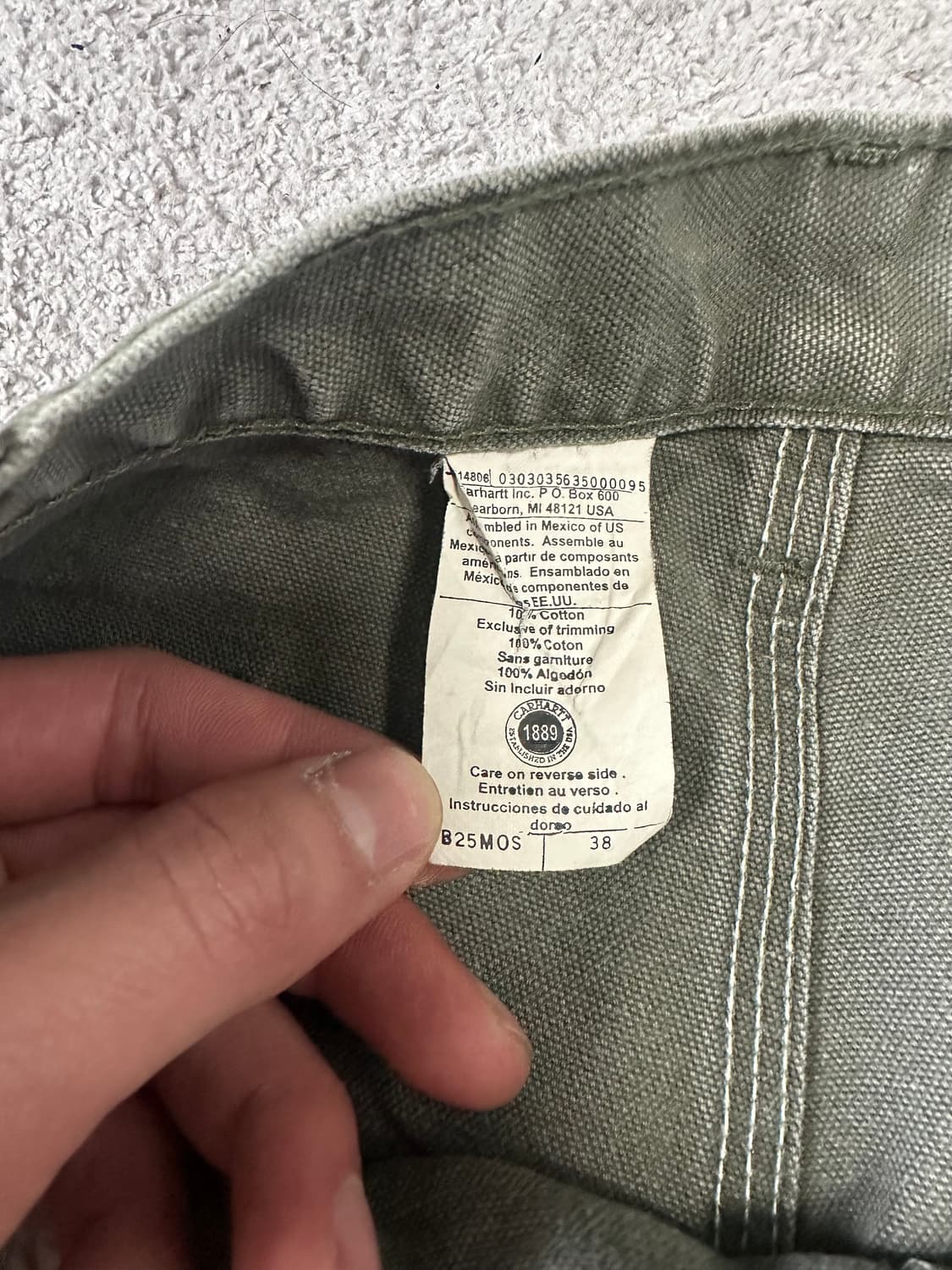 칼하트 WIP OG B25 빈티지 USA 38size 상품이미지4