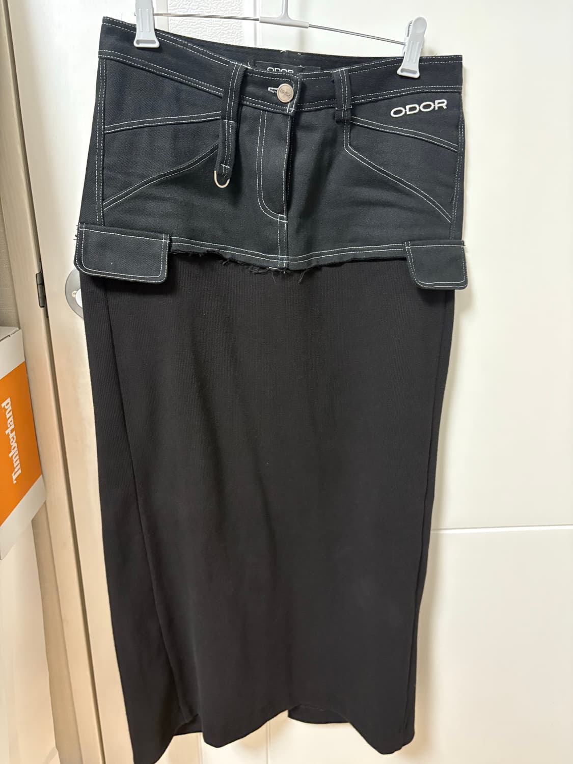 오도어 롱 스커트 CASTON RAW SKIRTS 상품이미지4