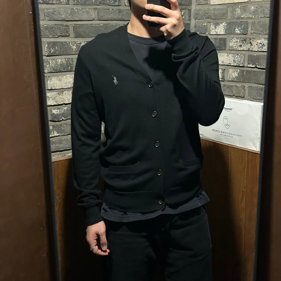 M) 폴로 랄프로렌 그레이 워셔블 메리노 울 가디건 상품이미지9