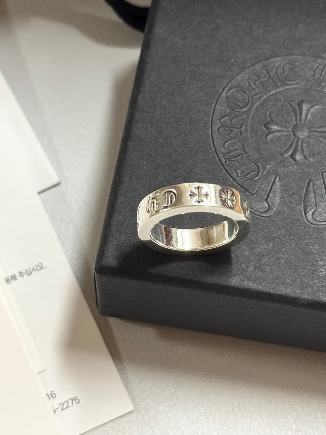 크롬하츠 포에버링 9us 은세척 완료 상품이미지4